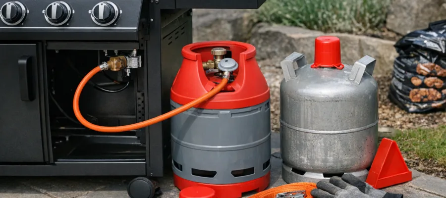Gasflasche wechseln und transportieren – Sicherheitstipps fuer den Gasgrill Betrieb