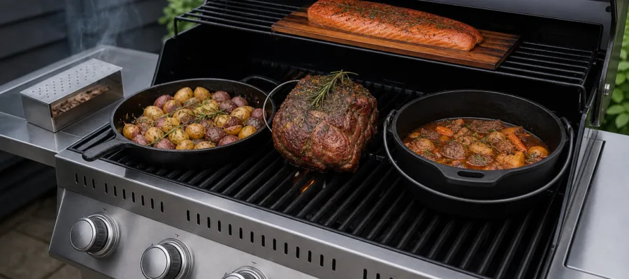 Gasgrill roesten, schmoren und raeuchern – Anleitungen fuer vielfaeltige Grillrezepte