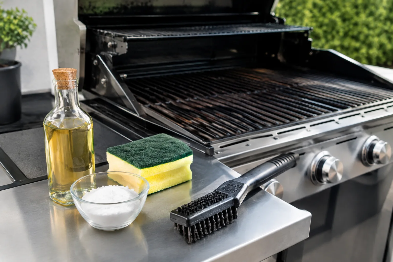 Gasgrill Grillroste reinigen: Glasfaserschwamm, Buerste und Hausmittel im Vergleich